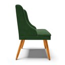 Ver imagem 6 de Kit 10 Cadeiras Estofadas para Sala de Jantar Pés Palito Lia Suede Verde - Ibiza