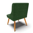 Ver imagem 7 de Kit 10 Cadeiras Estofadas para Sala de Jantar Pés Palito Lia Suede Verde - Ibiza