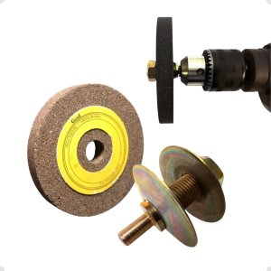 Kit Rebolo para Furadeira com Adaptador 76 X 10 X 12,5 Mm Granulometria:60;cor:marrom