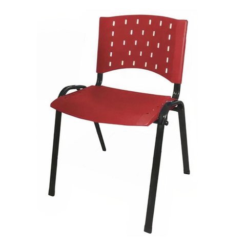 Cadeira Plástica Realplast 04 Pés - Vermelho (Polipropileno) - 31202