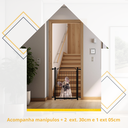 Ver imagem 3 de Grade Proteção Segurança Portão Pet 80cm Preto Bebê Cão com Extensor 2 de 30cm e 1 de 05cm Itagold