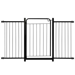 Grade Proteção Segurança Portão Pet 80cm Preto Bebê Cão com Extensor 2 de 30cm e 1 de 05cm Itagold