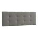 Ver imagem 4 de Canto Alemão Recamier Bau + Painel Madri 90cm Suede Cinza - Inova Decor