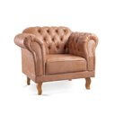 Ver imagem 3 de Poltrona Chesterfield Couro Sintético Duque