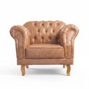 Ver imagem 5 de Poltrona Chesterfield Couro Sintético Duque
