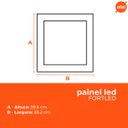 Ver imagem 4 de Kit 10 Painéis Led Embutir 30w Luz Branca Fortled