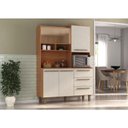 Ver imagem 3 de Armário para Cozinha Kit Absoluto 5 Portas 3 Gavetas Cinamomo Areia Fosco - Zanzini