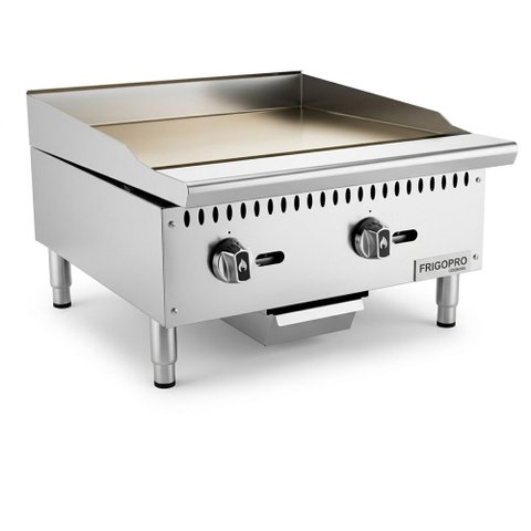 Chapa p/ Lanches a Gas 2 Queimadores Prof. 33x61x77cm 18mm CPG24M18 Frigopro