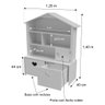Casinha Organizadora Infantil Maia 100% Mdf (quarto Brinquedo) - 4