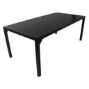 Ver imagem 4 de Mesa Retangular Haiti com Tampo Ripado em Alumínio para Cozinha, Edícula, Área - Bronze