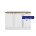 Ver mais imagens de Tampo 27mm Para Balcão de Cozinha 120cm Unna Yescasa