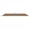 Tampo 27mm Para Balcão de Cozinha 120cm Unna Yescasa - 3