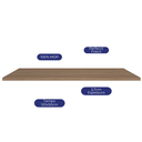 Ver imagem 7 de Tampo 27mm para Balcão de Cozinha 120cm Unna Yescasa Bege/Carvalho Oak