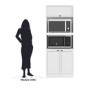 Ver imagem 7 de Paneleiro Torre Quente 3 Portas 2 Nichos para Forno Unna Yescasa