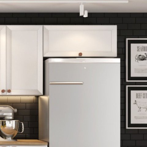 Armário Aéreo Geladeira 80cm 1 Porta Unna Yescasa Branco