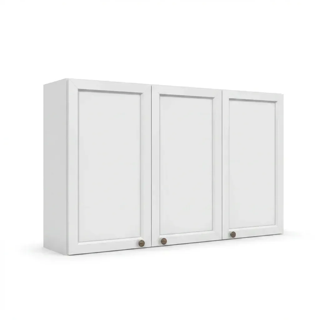 Ver imagem 3 de Armário de Cozinha Aéreo 3 Portas 120cm Unna Yescasa Branco