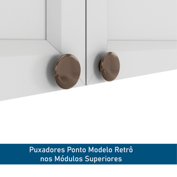 Armário de Cozinha Aéreo 80cm 2 Portas Unna Yescasa - 6