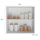 Ver imagem 5 de Armário de Cozinha Aéreo 80cm 2 Portas Unna Yescasa Branco