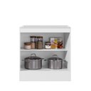 Ver imagem 5 de Balcão de Cozinha 80cm 2 Portas sem Tampo Unna Yescasa Branco
