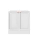 Ver imagem 3 de Balcão de Cozinha 80cm 2 Portas sem Tampo Unna Yescasa Branco