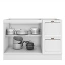 Ver imagem 3 de Balcão de Cozinha 120cm 2 Portas 2 Gavetas sem Tampo Unna Yescasa