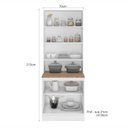 Ver imagem 5 de Cristaleira Dupla 4 Portas com Vidro Unna Yescasa