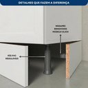 Ver mais imagens de Paneleiro Cristaleira Americana 4 Portas Vidro Unna Yescasa Branco