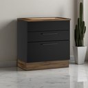 Ver imagem 2 de Balcão Cozinha em Aço 2 Gavetas 80cm com Tampo para Cooktop 4 Bocas Rodaé PVC Exclusive Itatiaia