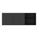Ver imagem 2 de Armário De Cozinha Aéreo 150 Cm 2 Portas Mp3741.895 Preto