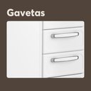 Ver imagem 7 de Balcão de Cozinha em Aço Bertolini Evidence 4 Portas 2 Gavetas Branco/Preto
