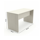 Ver imagem 3 de Escrivaninha Mesa de Escritório 120x60cm Studio Legno Crema Bege