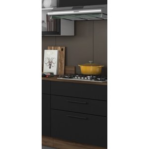 Balcão em Aço de Cozinha 80cm com Tampo para Cooktop 5 Bocas 2 Gavetas Exclusive Itatiaia