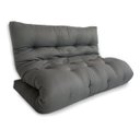 Ver imagem 1 de Futon 02 Lugares Slim 128x188x10cm - Cor Cinza