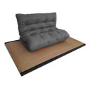 Ver imagem 4 de Futon 02 Lugares Slim 128x188x10cm - Cor Cinza