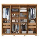 Ver imagem 2 de Guarda-roupa Casal 100% Mdf 8 Portas e 4 Gavetas Heros - Tudo de Móveis Cinamomo/off