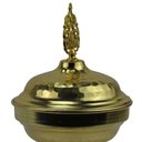 Ver imagem 4 de Bomboniere Potiche Decorativo em Metal Dourado para Doce - 14x9cm