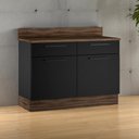 Ver imagem 2 de Balcão Cozinha em Aço 2 Portas 2 Gavetas 120cm com Tampo Dobradiça Slow Motion Exclusive Itatiaia 