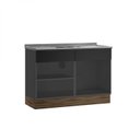 Ver imagem 3 de Balcão em Aço de Cozinha com Pia Inox 2 Portas Rodapé Exclusive Itatiaia