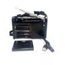 Rádio Retro Vintage Caixa de Som Rádio Fm Am Antena Analógica Auxiliar P2 Recarregável Cartão Sd Usb - 5