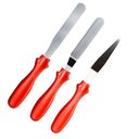 Ver imagem 1 de Kit com 3 Espatulas para Bolo e Confeitaria - Lojas Carisma