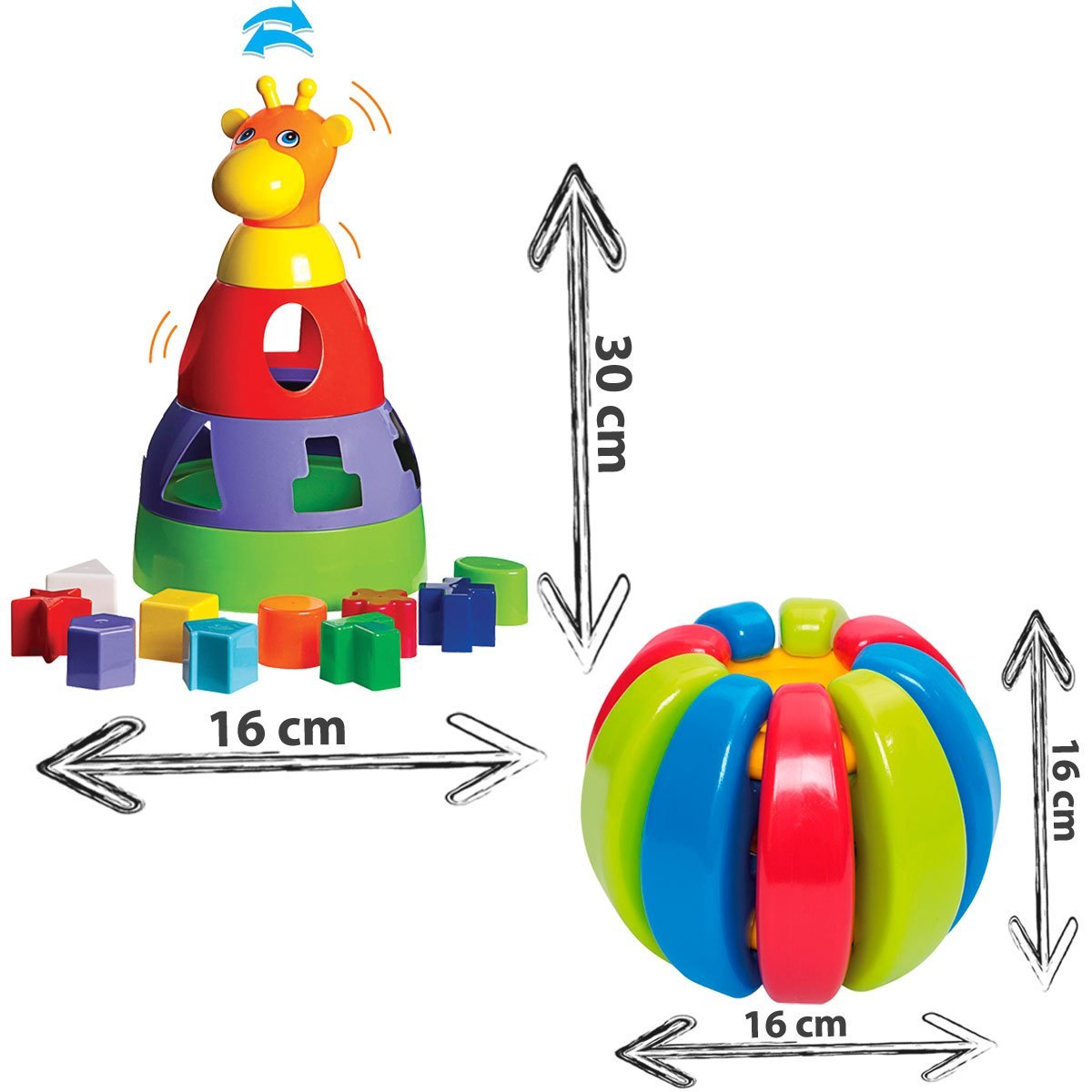 Brinquedo Sensorial Bebê Menina E Menino Educativo + 1 ano - 2