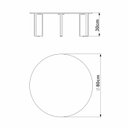 Ver imagem 6 de Mesa de Centro Chanfrada Pe Madeira Nero Preto 28018 Artesano