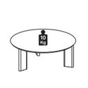 Ver imagem 5 de Mesa de Centro Chanfrada Pe Madeira Nero Preto 28018 Artesano
