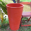Ver imagem 7 de Kit 4 Vaso Planta 75x50 Redondo Cônico Polietileno BGPLASTICOS V375K4 TERRACOTA 016