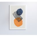 Ver imagem 6 de Quadro Abstrato Círculos 2 - 60x90 Cm - Tecido Canvas