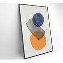 Ver imagem 4 de Quadro Abstrato Círculos 2 - 60x90 Cm - Tecido Canvas