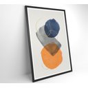 Ver imagem 2 de Quadro Abstrato Círculos 2 - 60x90 Cm - Tecido Canvas