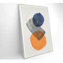 Ver imagem 3 de Quadro Abstrato Círculos 2 - 60x90 Cm - Tecido Canvas