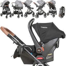 Carrinho de Bebe Bebe Conforto Base Isofix Kiddo Cosmos Grafite - 3