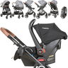 Carrinho de Bebe Bebe Conforto Base Isofix Kiddo Cosmos Grafite - 3